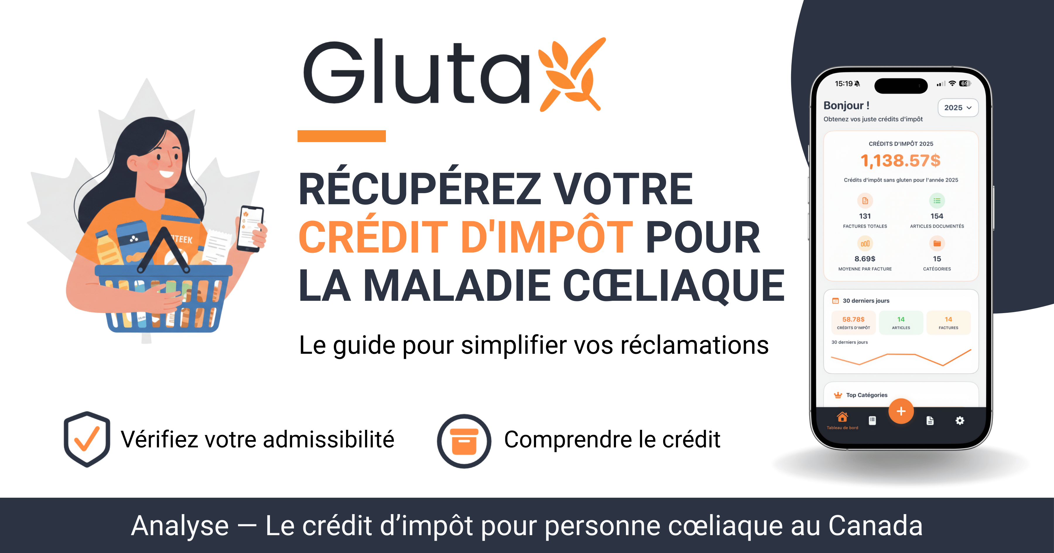 Pourquoi les Canadiens cœliaques réclament rarement le crédit d'impôt sans gluten